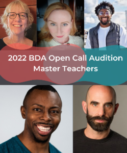 BDA Open Call Audition master teachers headshots