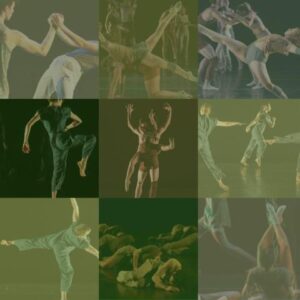 Collage of nine photos of Boston Conservatory Dancers performing.