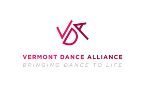 Vermont Dance Alliance logo and slogan:"bringing dance to life"