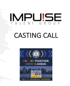 Casting Call poster with event promotional image.