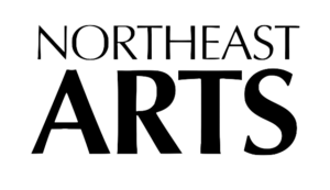 "Northeast Arts" written in black.