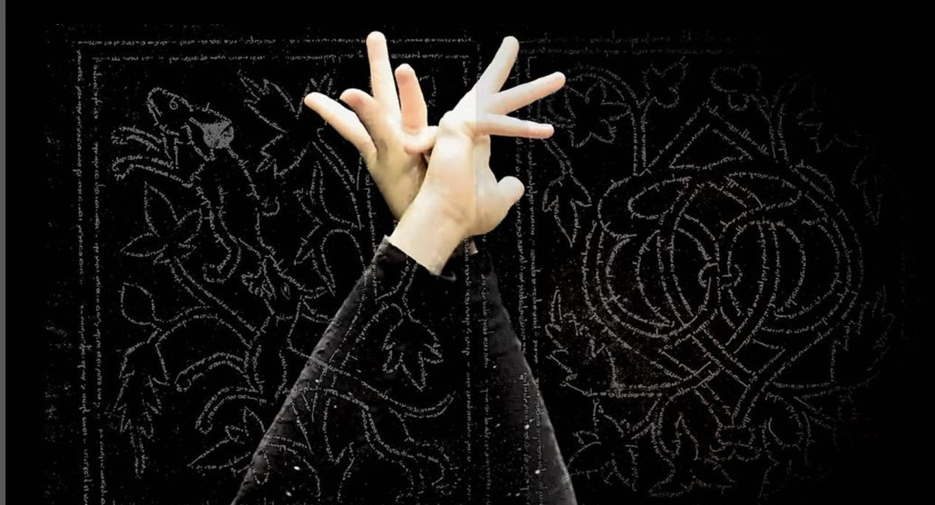 Promotional graphic of two hands crossing at the wrists and creating a flower-like shape.