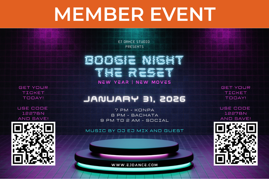 flyer for boogie night the reset