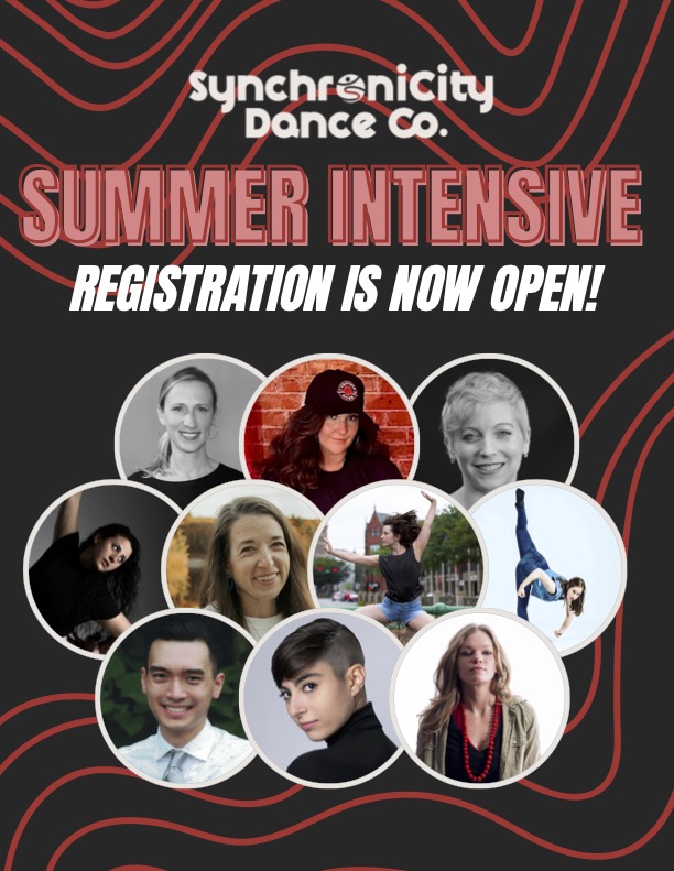 Image of hip hop dancer smiling alongside date, time and location of the intensive