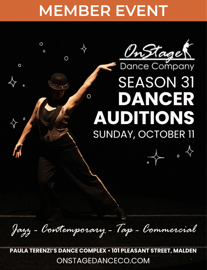 Adult dancers in silhouette during OnStage Dance Company auditions