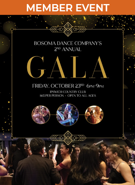 people having fun at last year's gala. Please see the caption for more information. There is a QR Code for tickets.